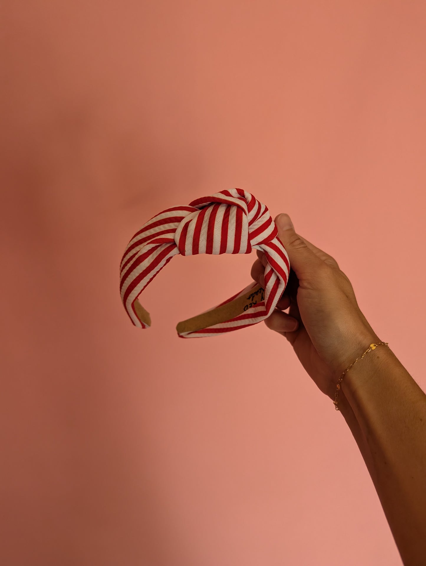 Red & White Stripe Headband