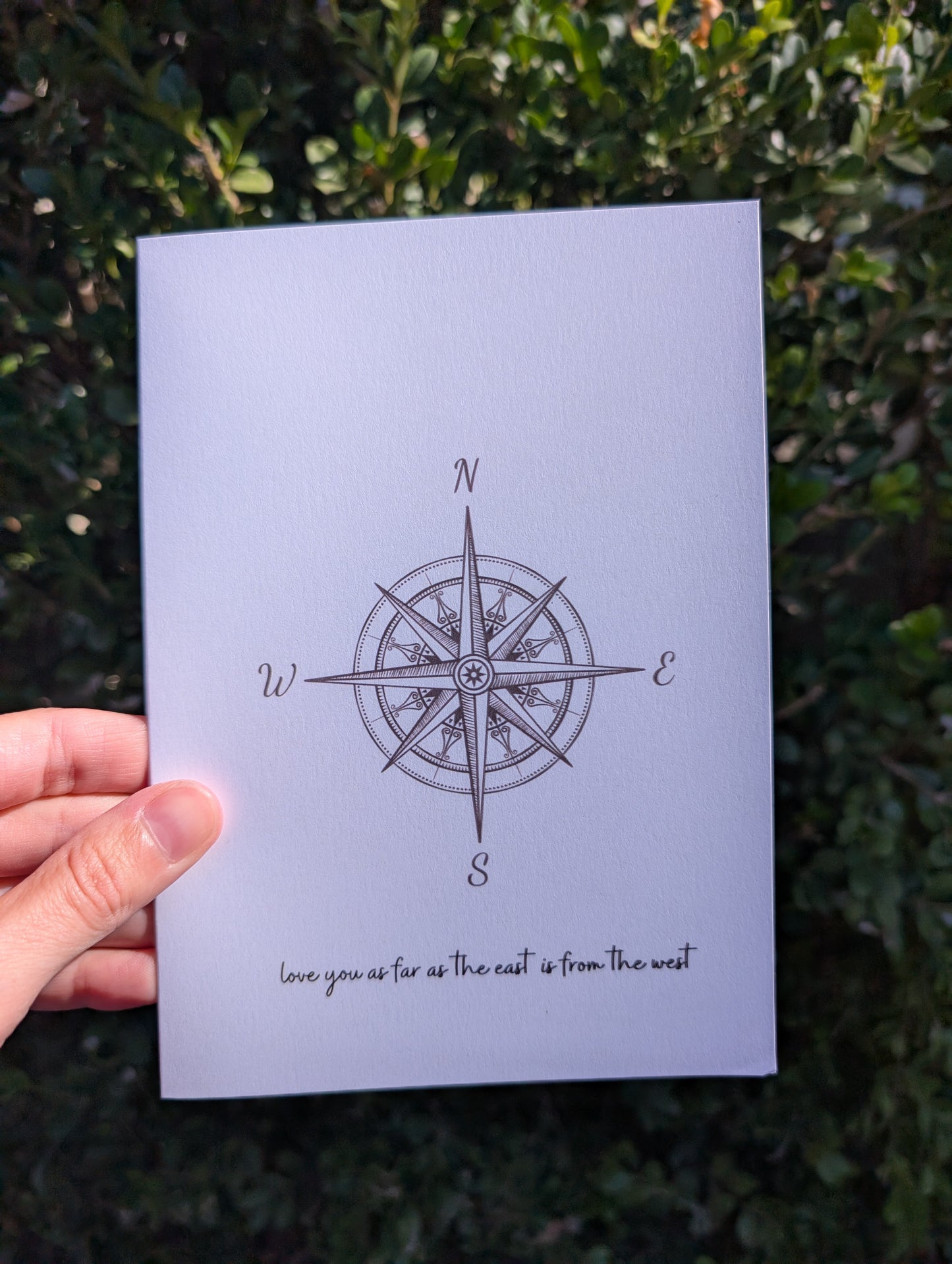 East to West - Greeting Card