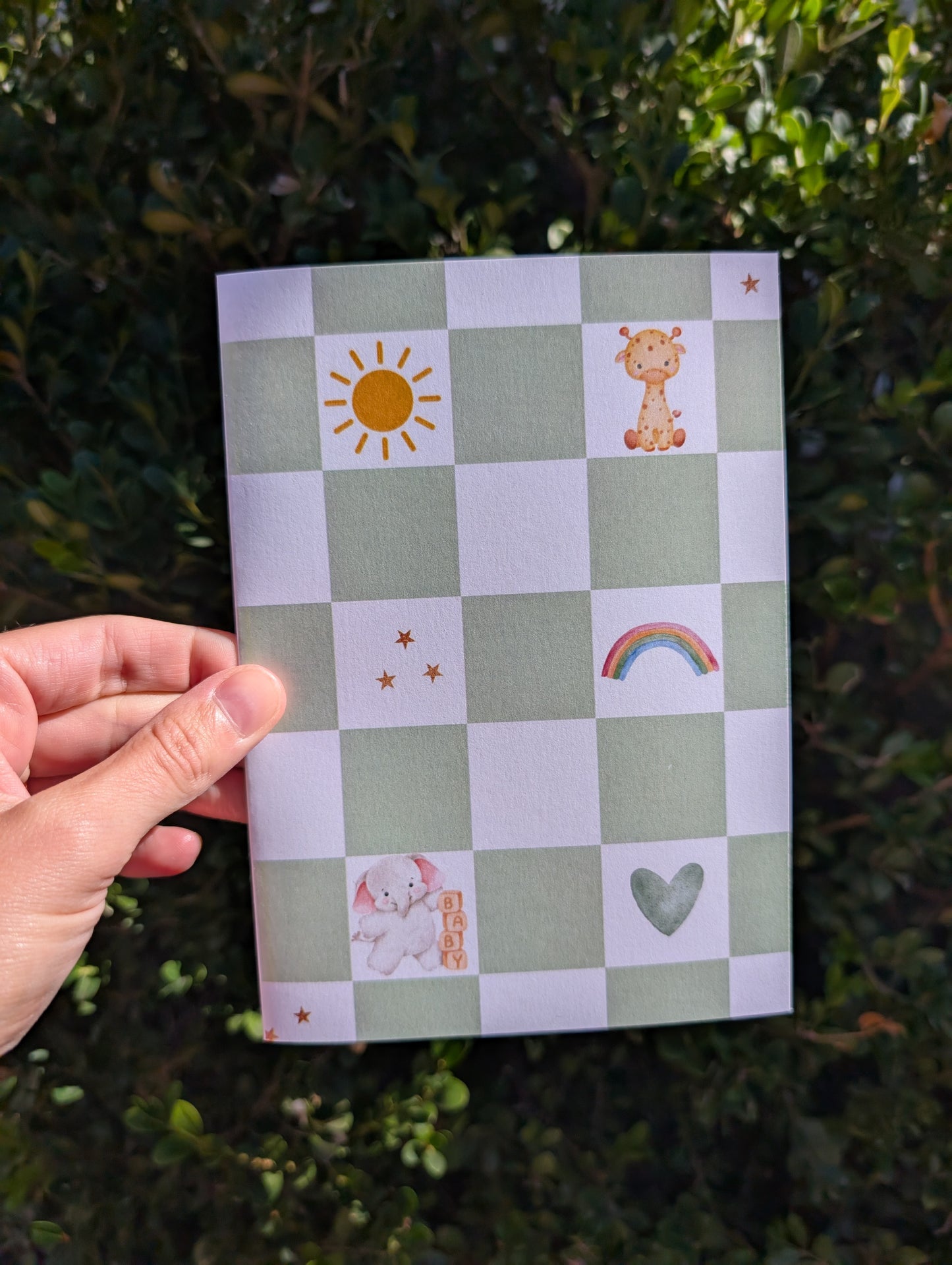 Oh Baby Gingham - Greeting Card