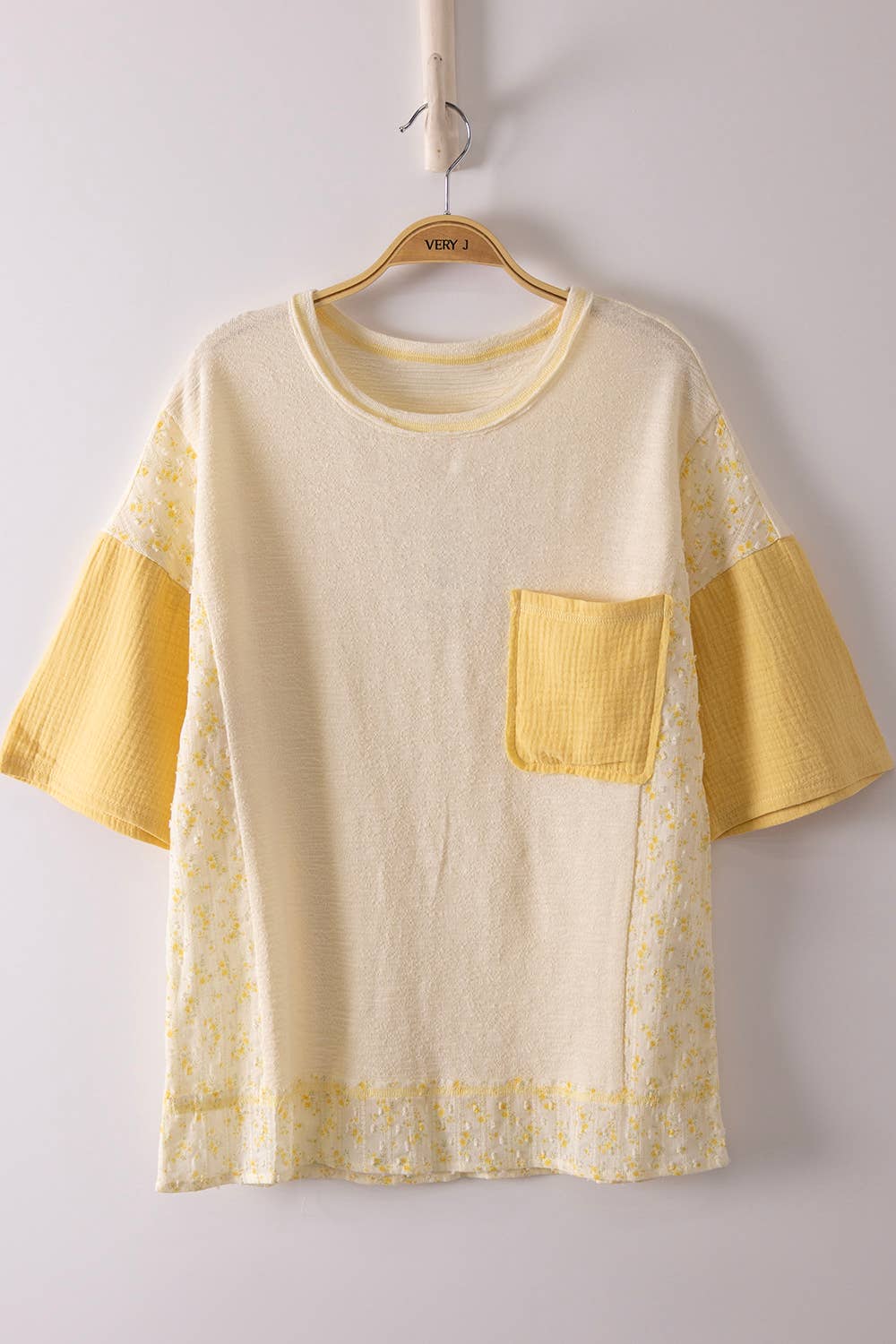 Sun-Drenched Mixed Media Tee