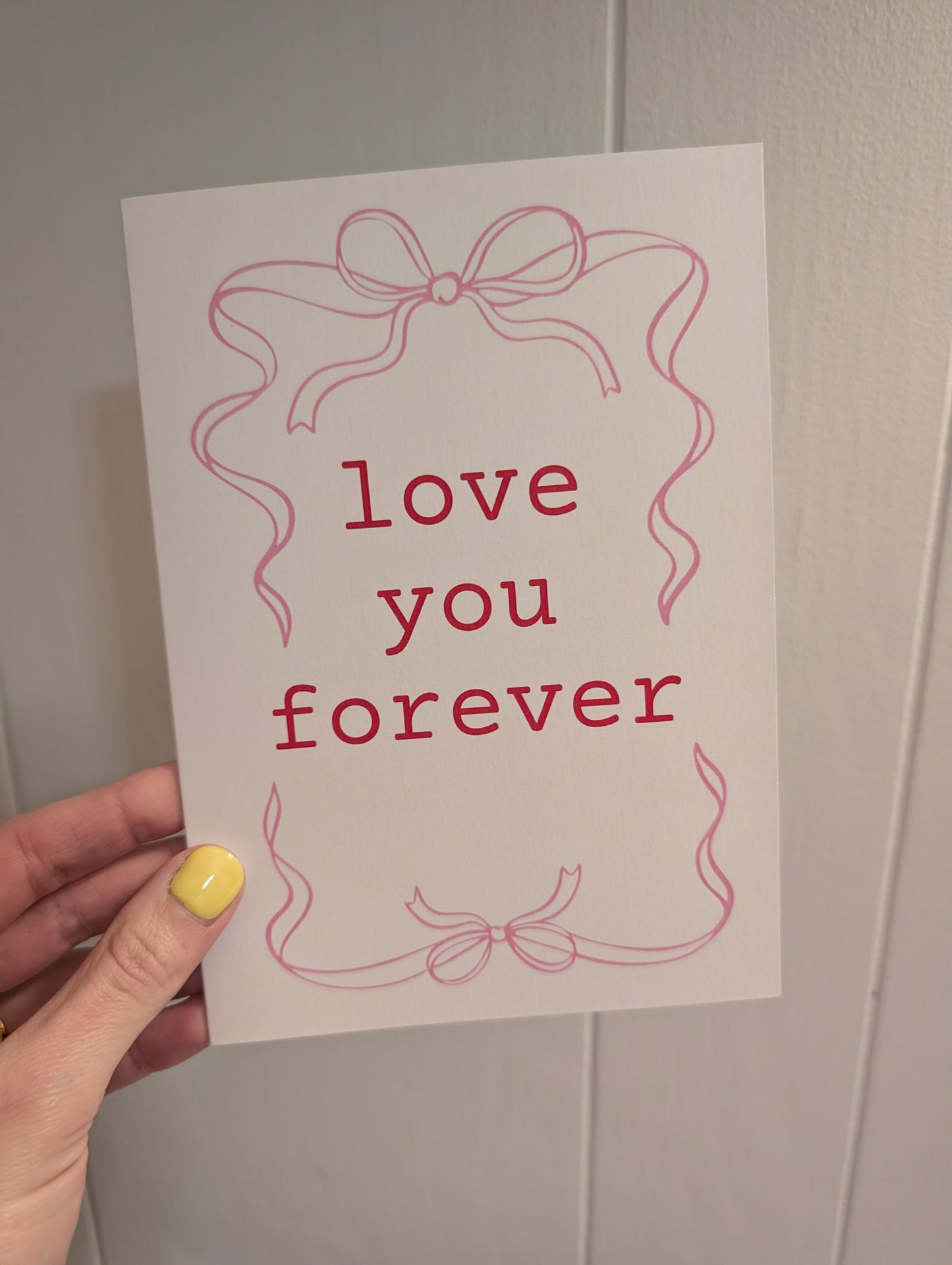 Love You Forever - Greeting Card