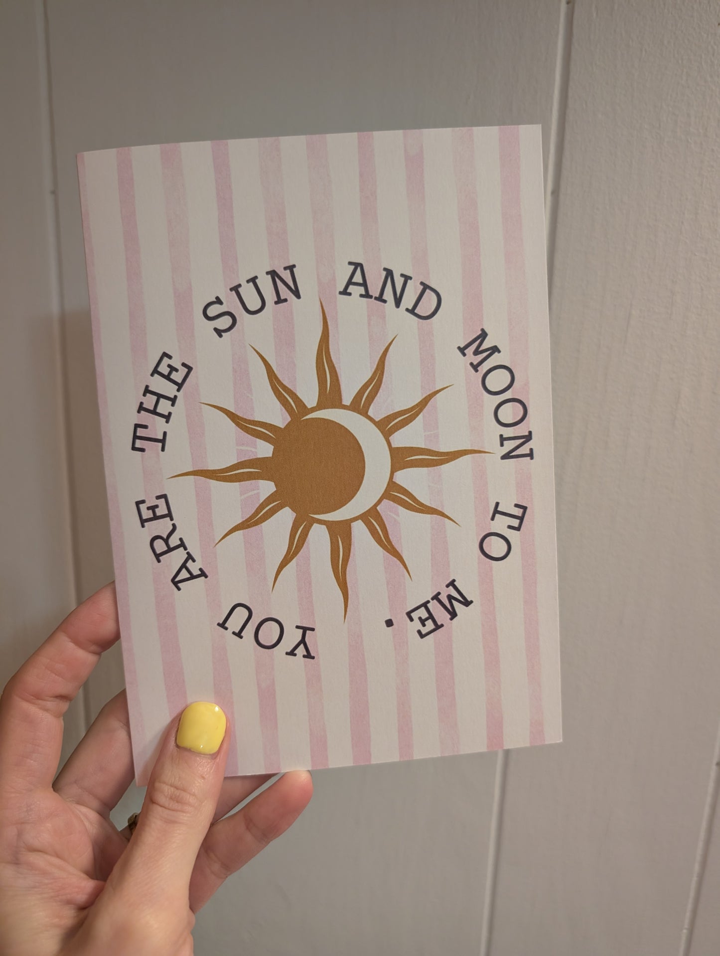 Sun and Moon - Greeting Card