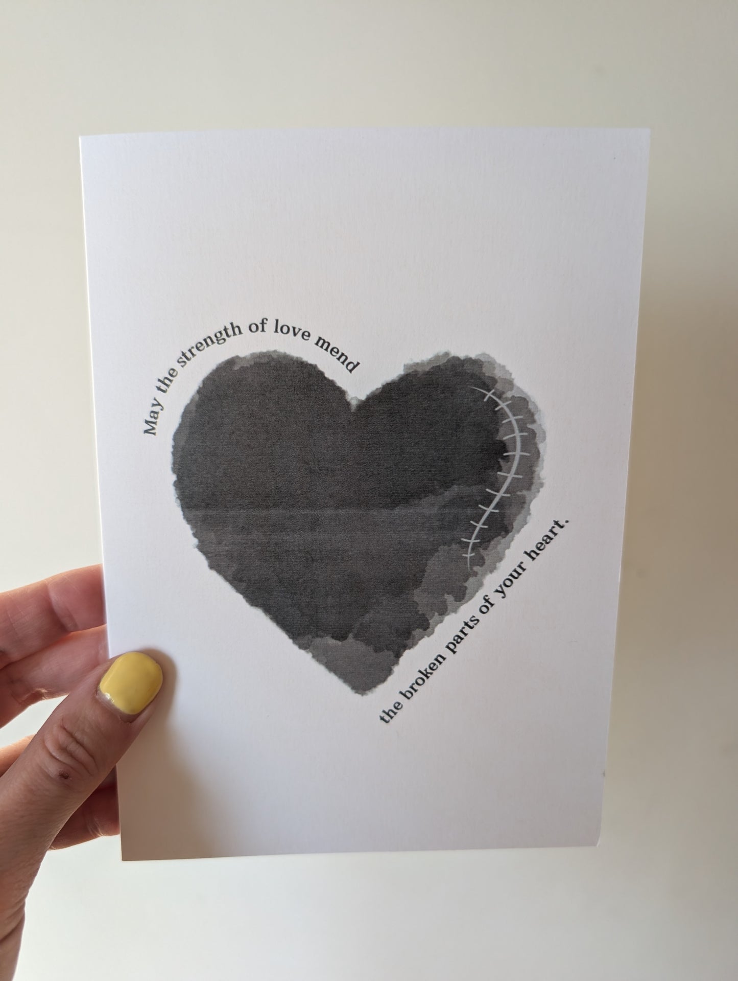 The Mending Heart Sympathy Card- Greeting Card