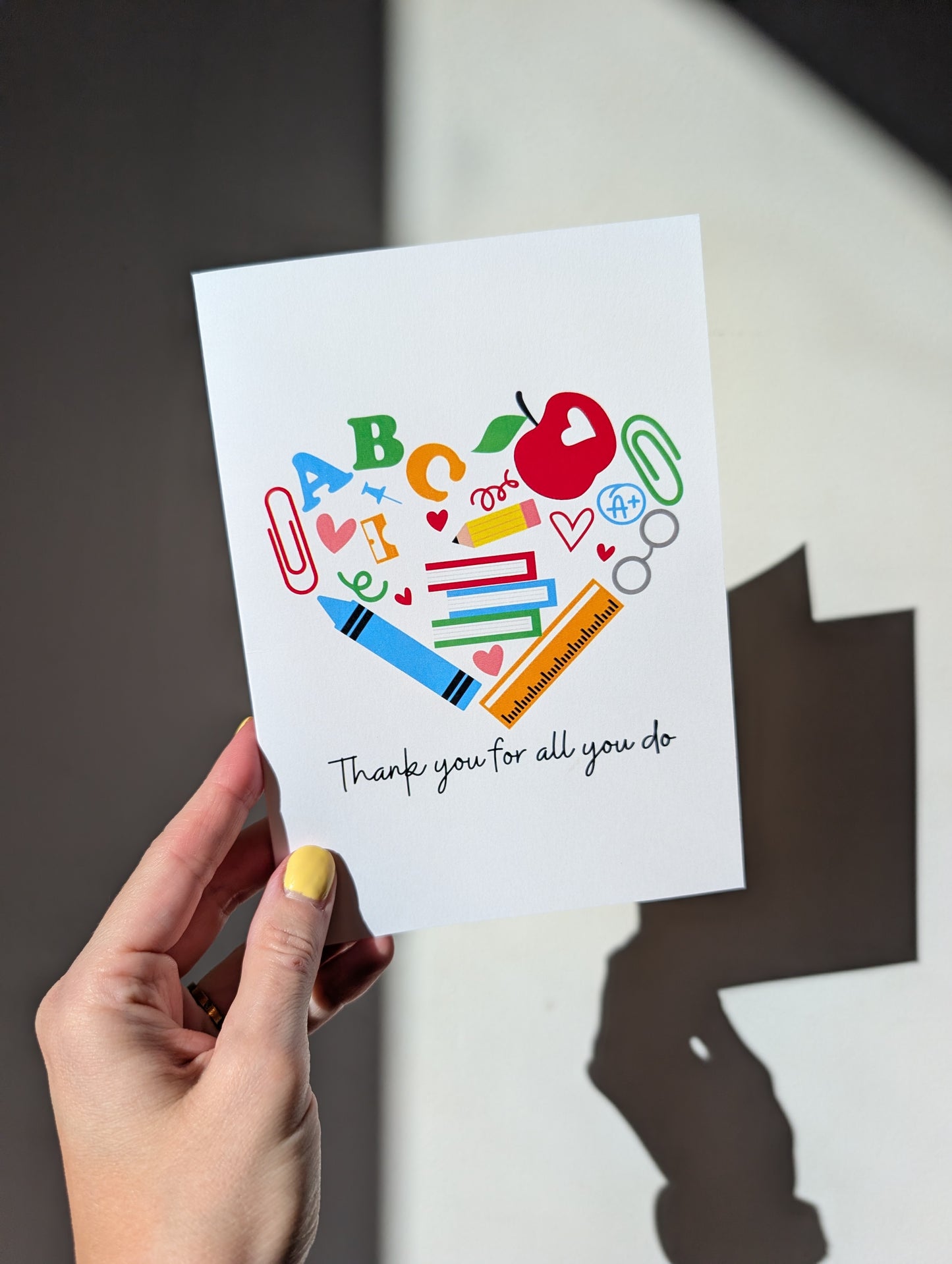 Heart of the Classroom - Teacher Greeting Card