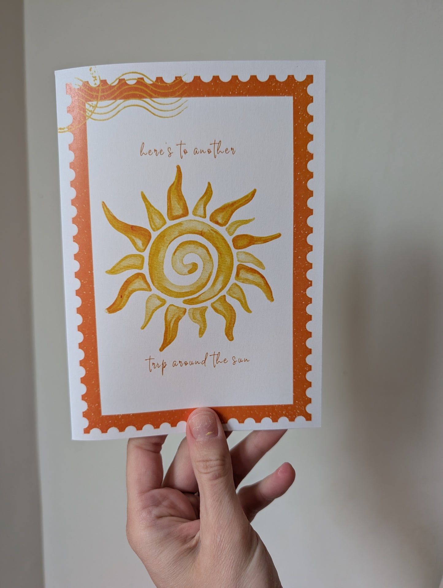 Trip Around the Sun - Greeting Card