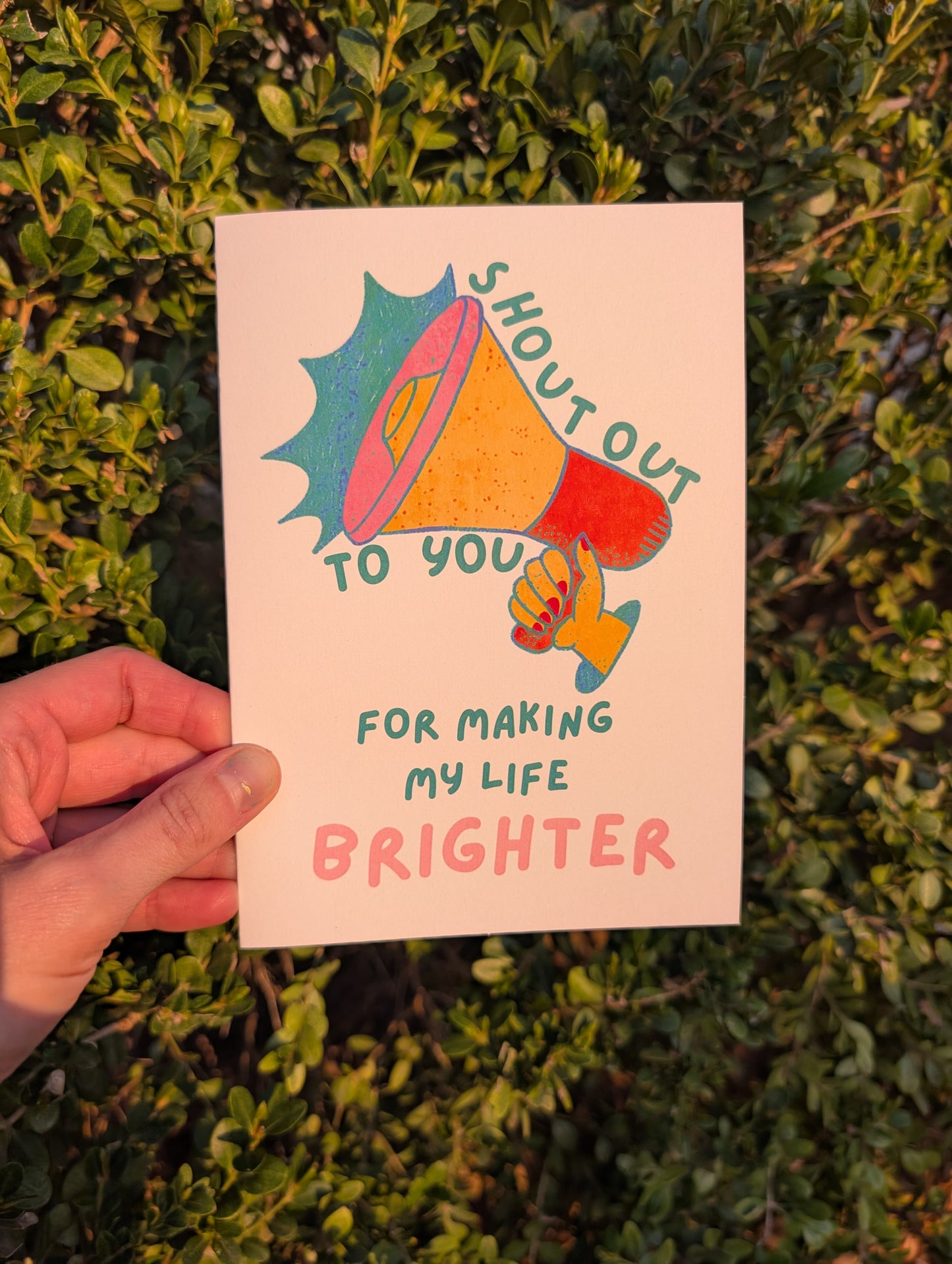 Shout Out - Greeting Card