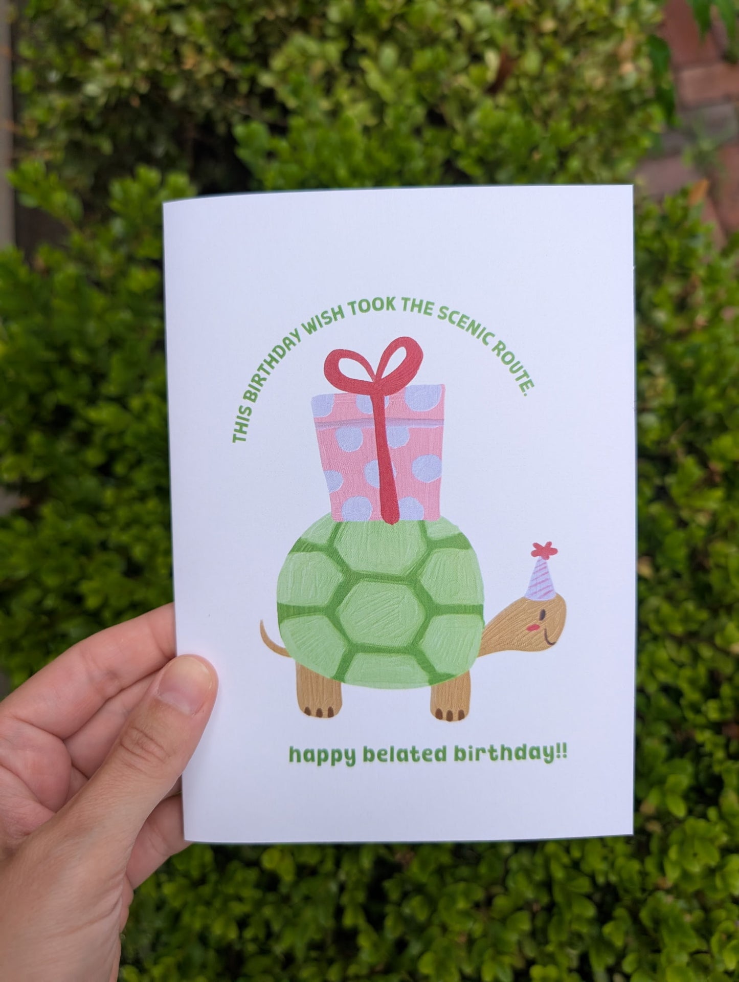 Scenic Route Belated Birthday - Greeting Card