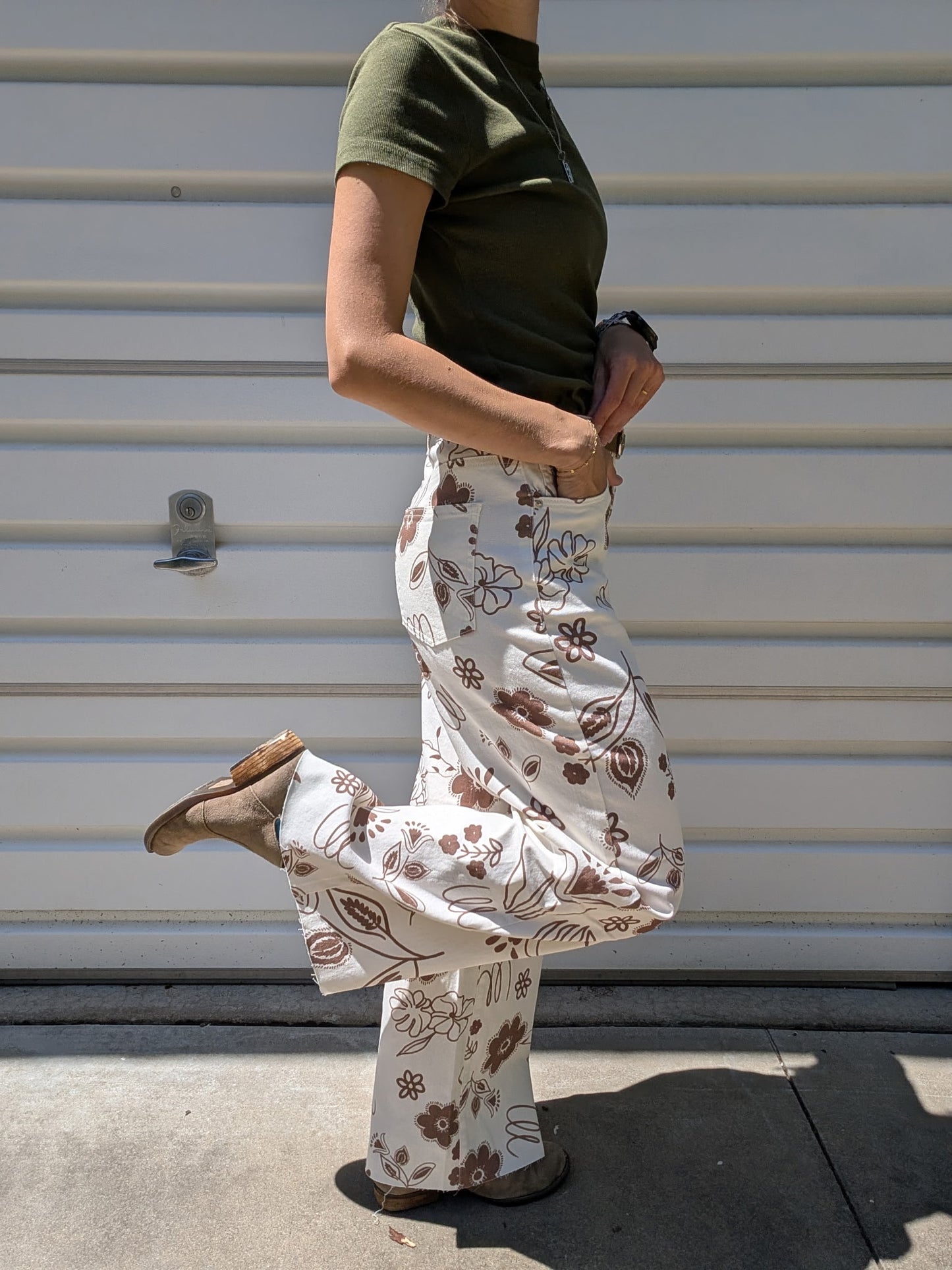 Mocha Meadows Wide-Leg Pants