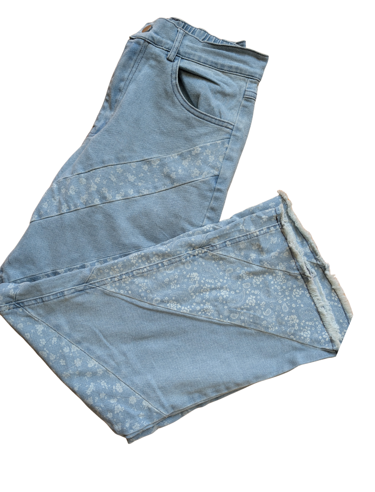 The Meadow Patchwork Cropped Jeans