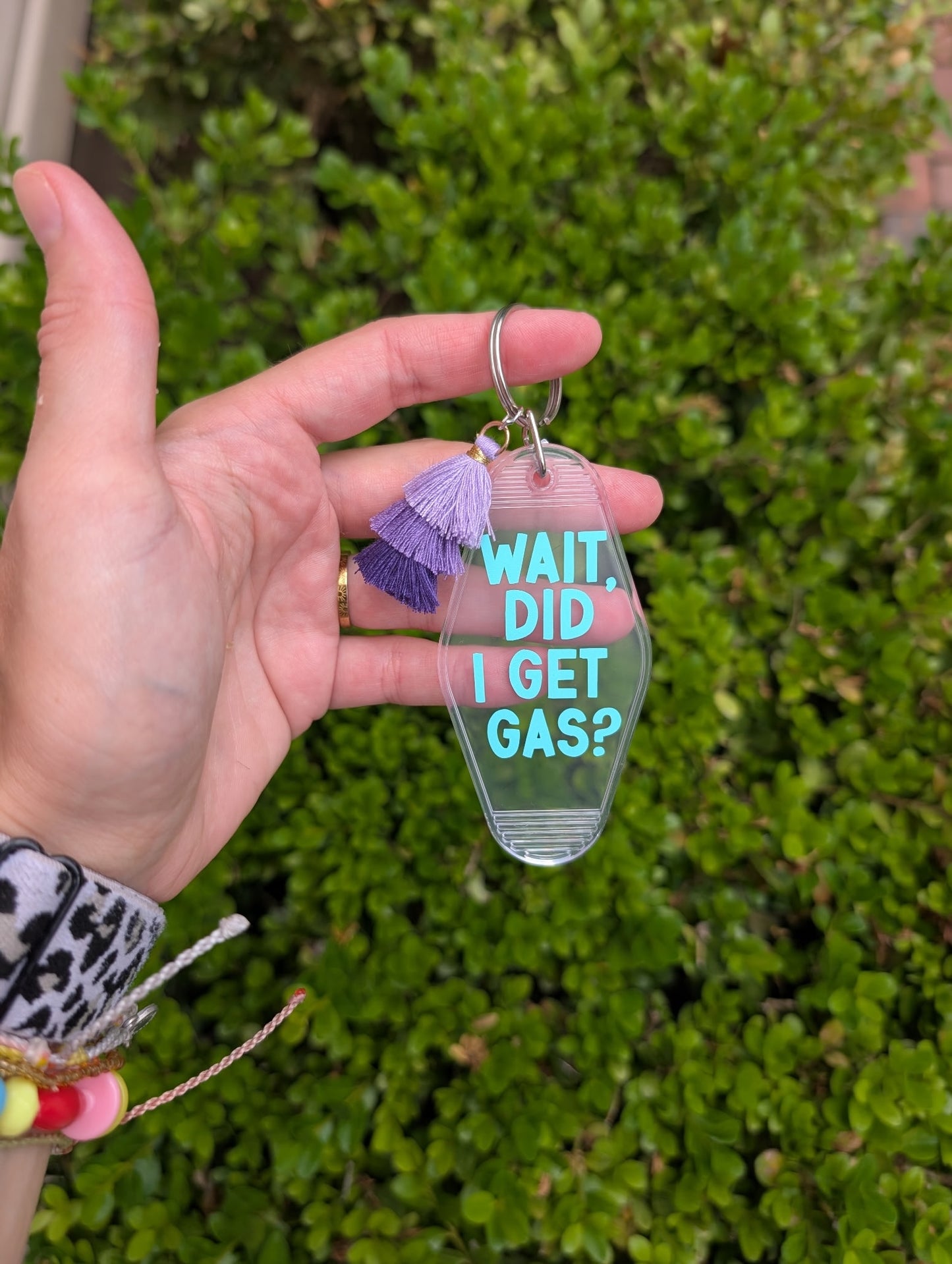 Wait, Did I Get Gas? Motel Keychain