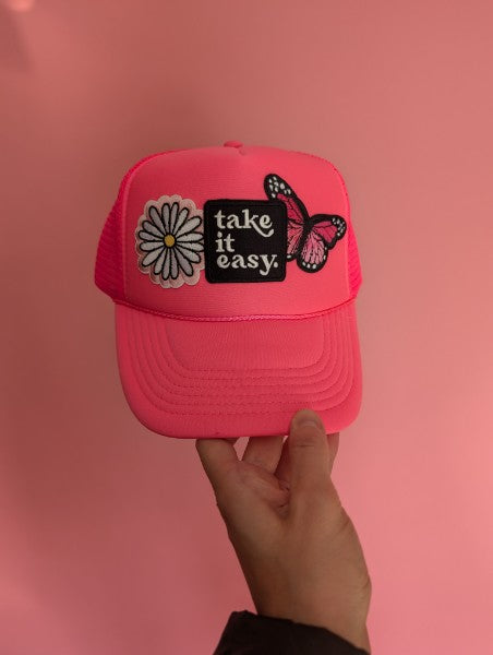 Easy Breezy Pink Trucker
