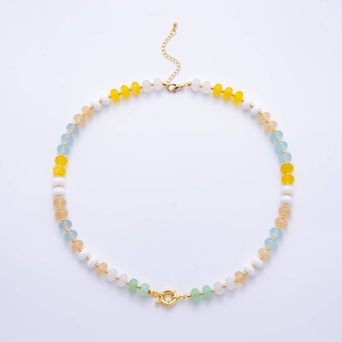 Citrus & Sea Beaded Necklace
