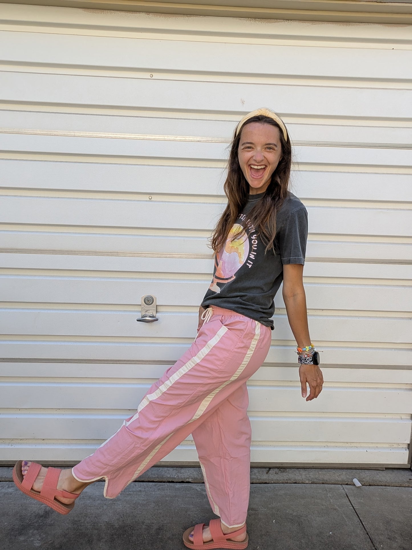 The Pink Pulse Track Pants