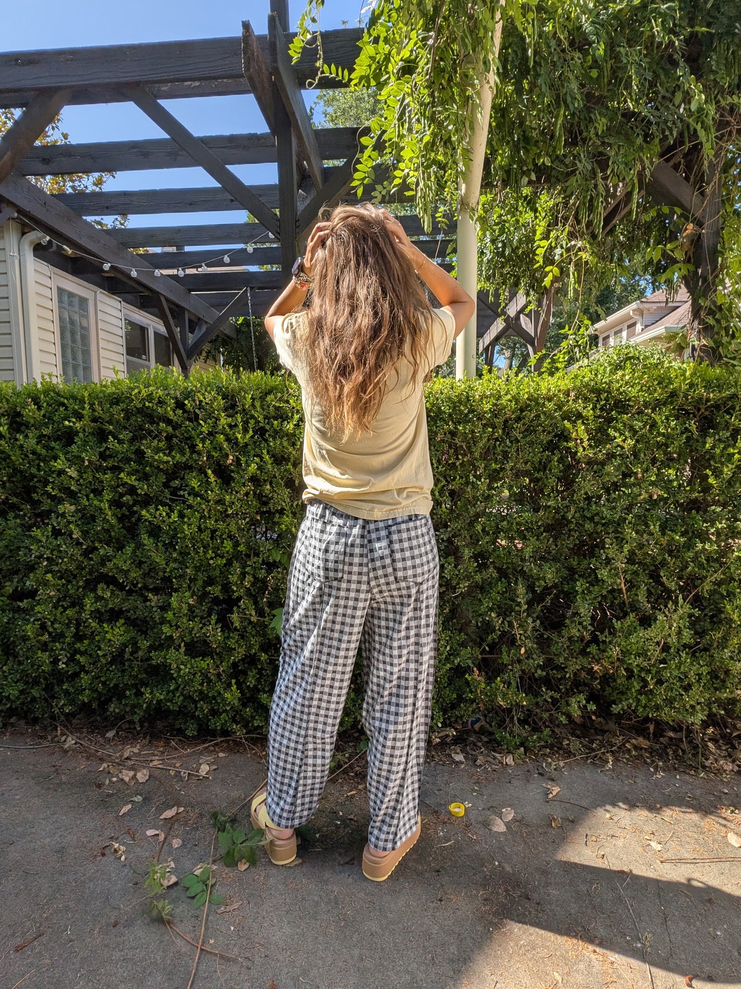 Gingham on the Go Pants