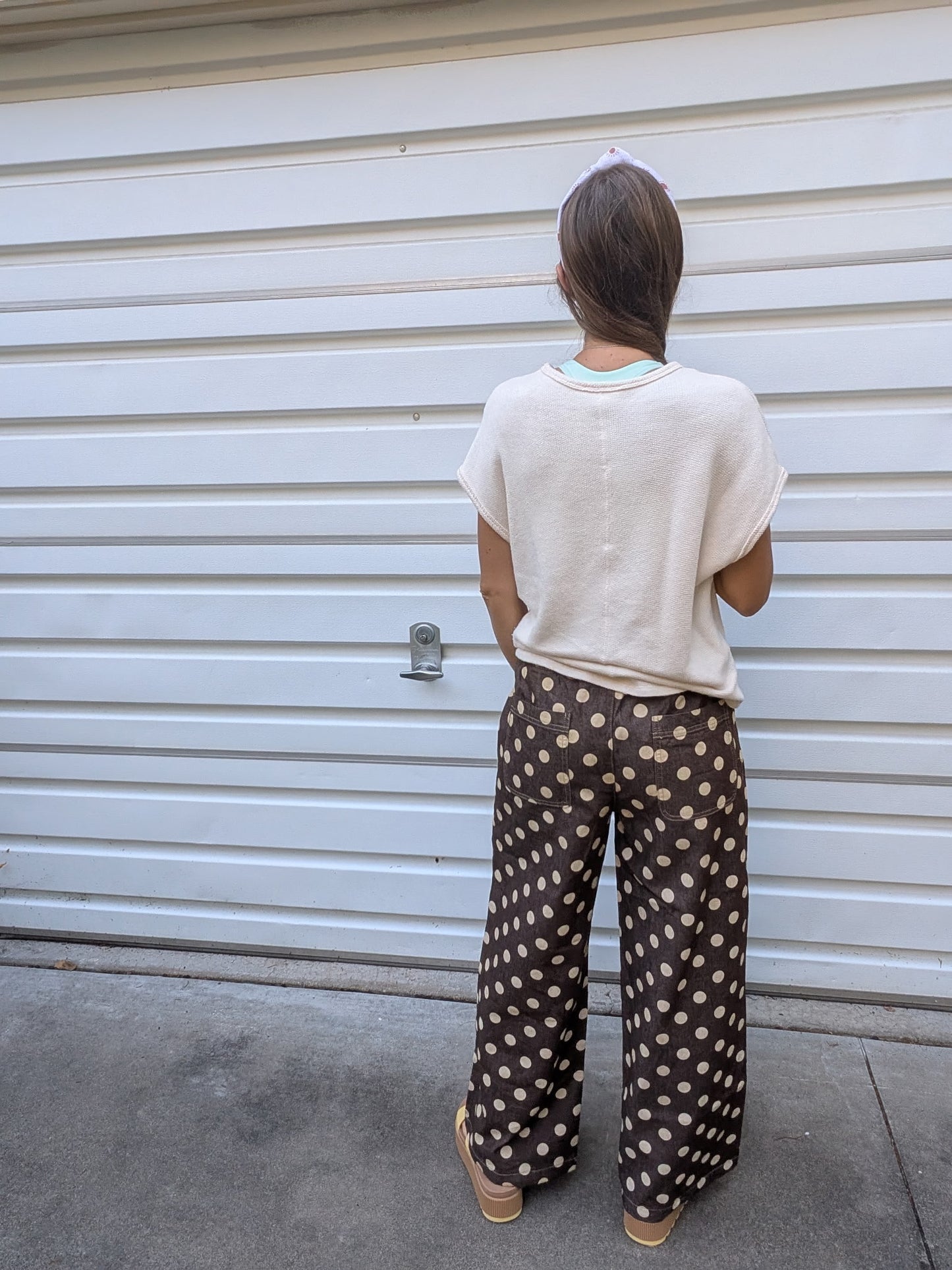 Dotty About You Wide-Leg Trousers