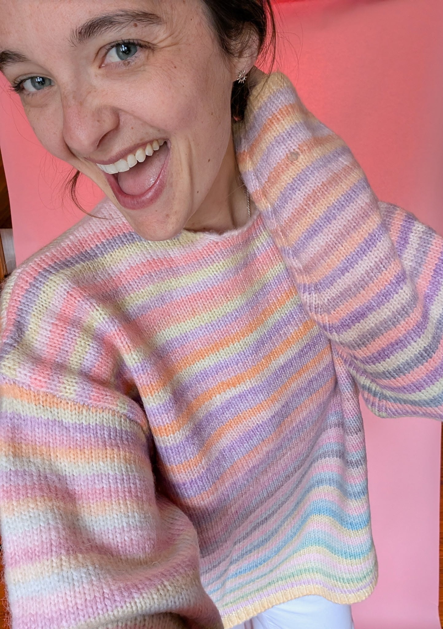 The Bright Side Striped Sweater