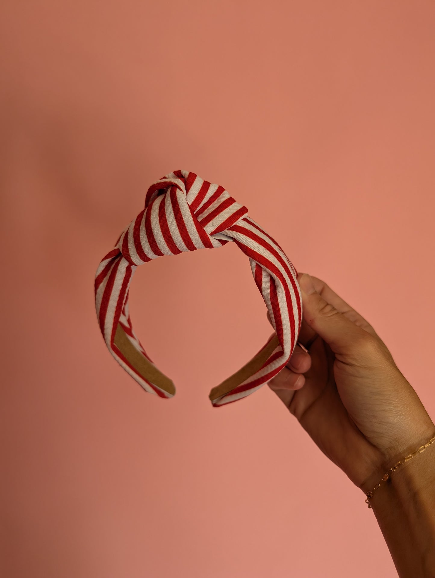 Red & White Stripe Headband