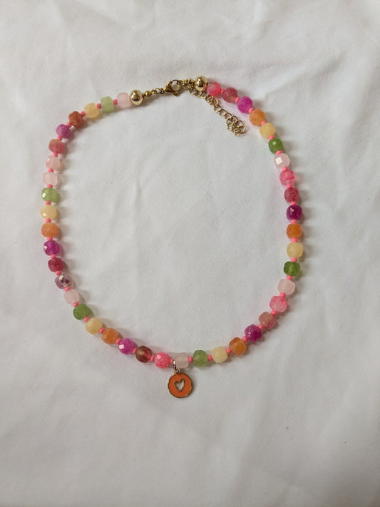 Multicolored Gemstone Necklace  🌈