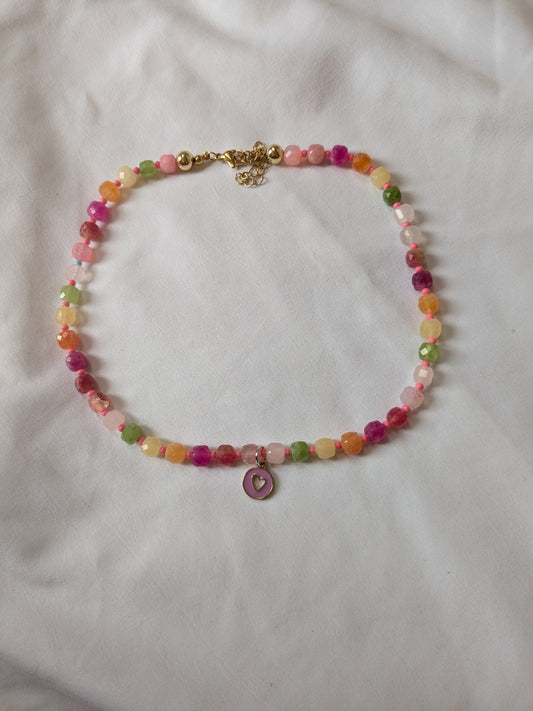 Multi-Color Gemstone Necklace! 💜