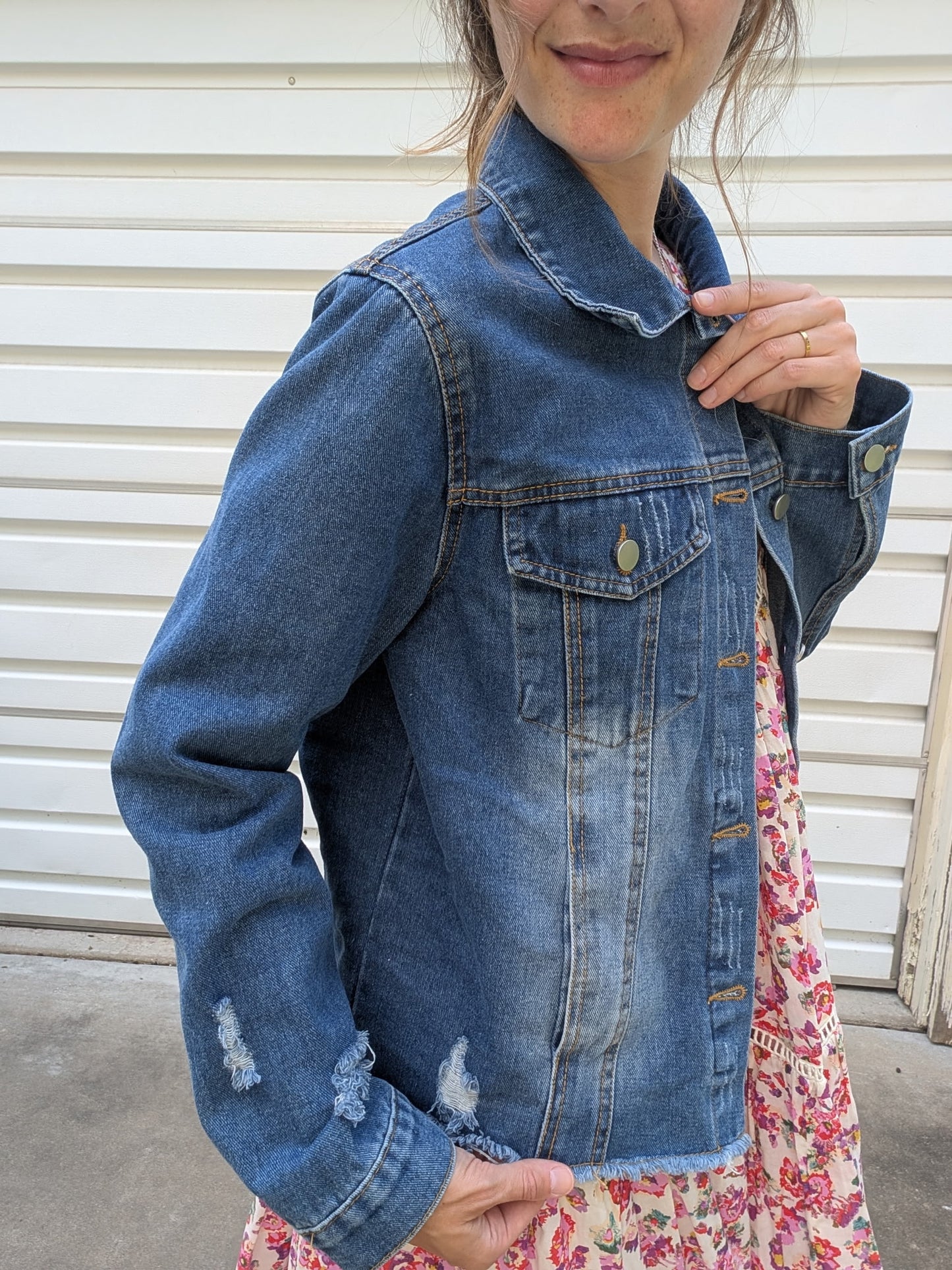 Stay Wild - Painted Denim Jacket