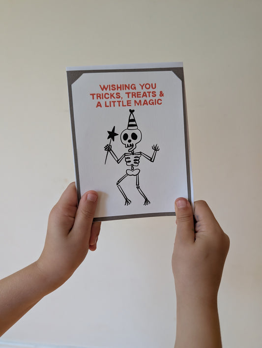 "Tricks, Treats, & Magic" Halloween Card - EJU
