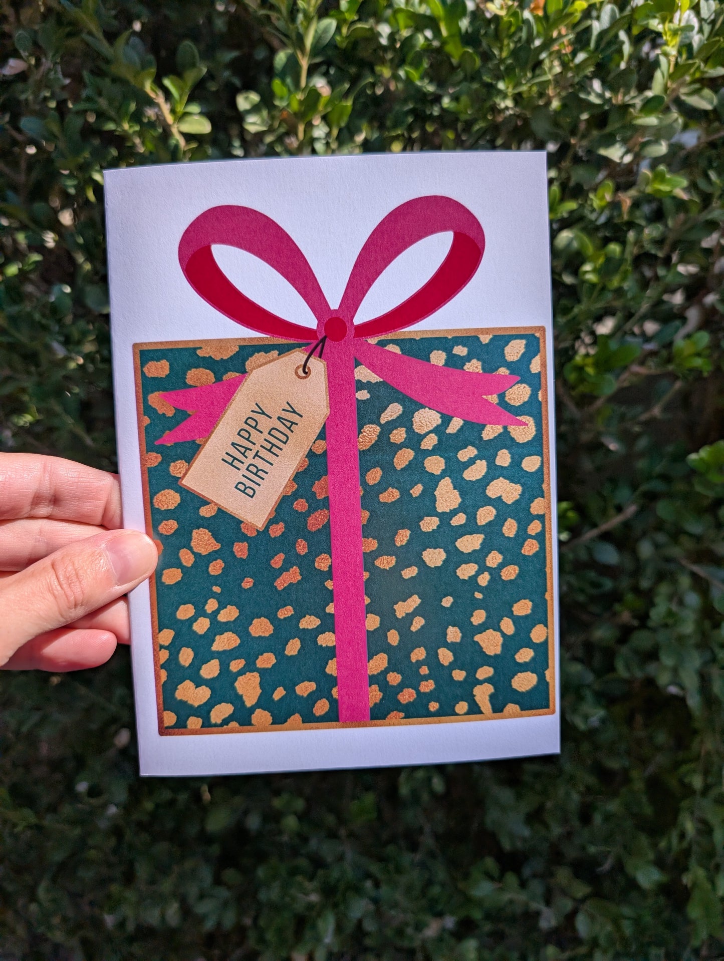 Leopard Print Birthday Wishes - Greeting Card