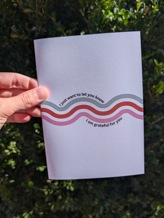 Grateful Waves - Greeting Card