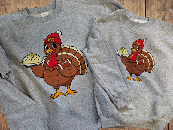 YOUTH | TODDLER KC Thanksgiving Turkey Crewneck