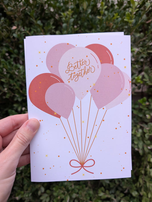 Better Together Balloon Card