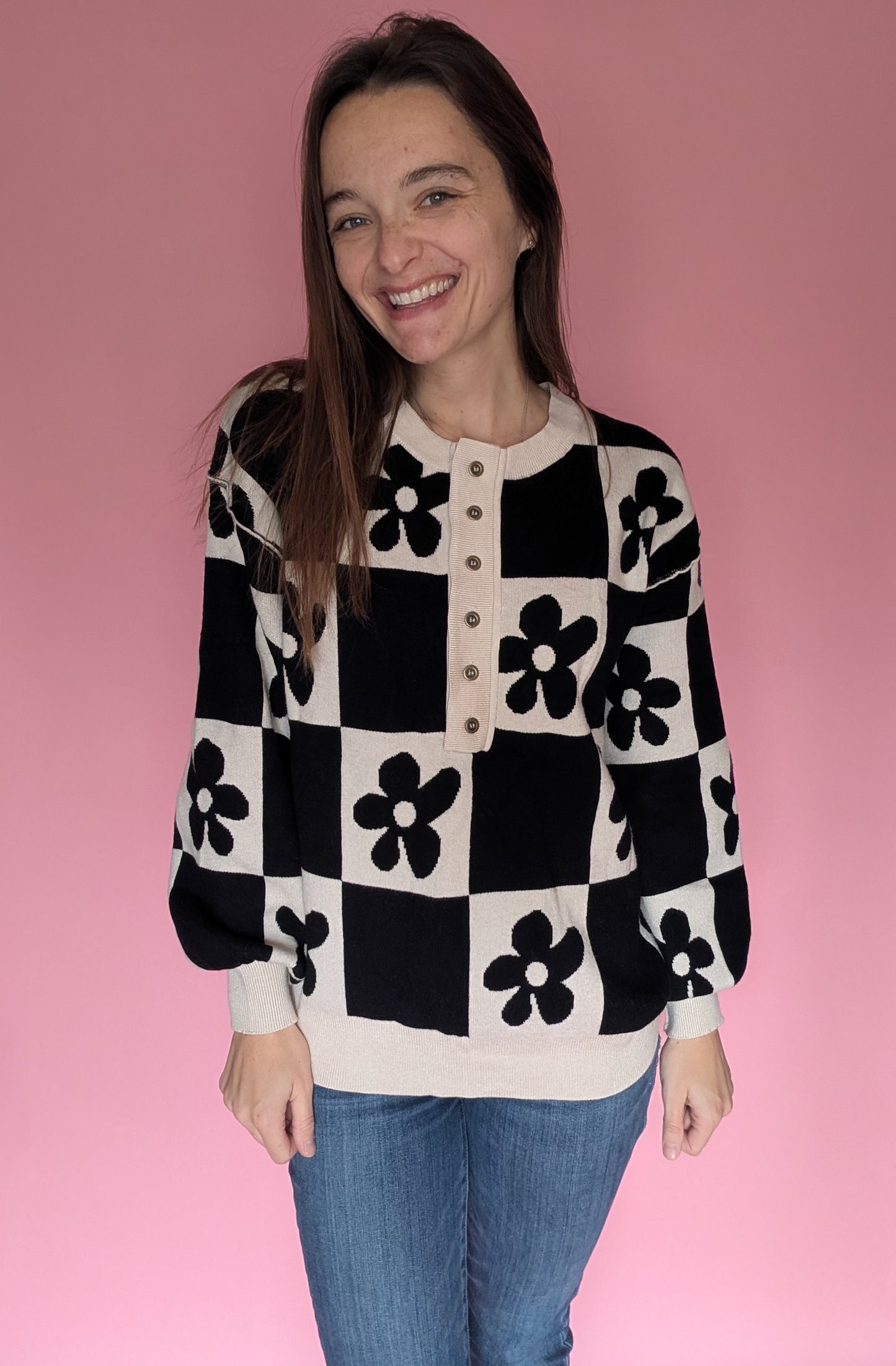 Daisy Checkmate Henley