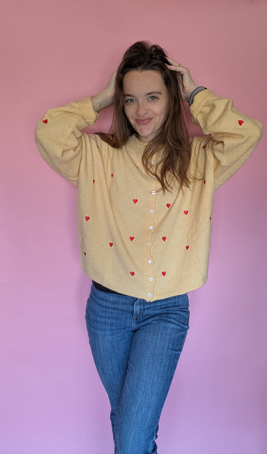 The Heartstrings Honey Cardigan