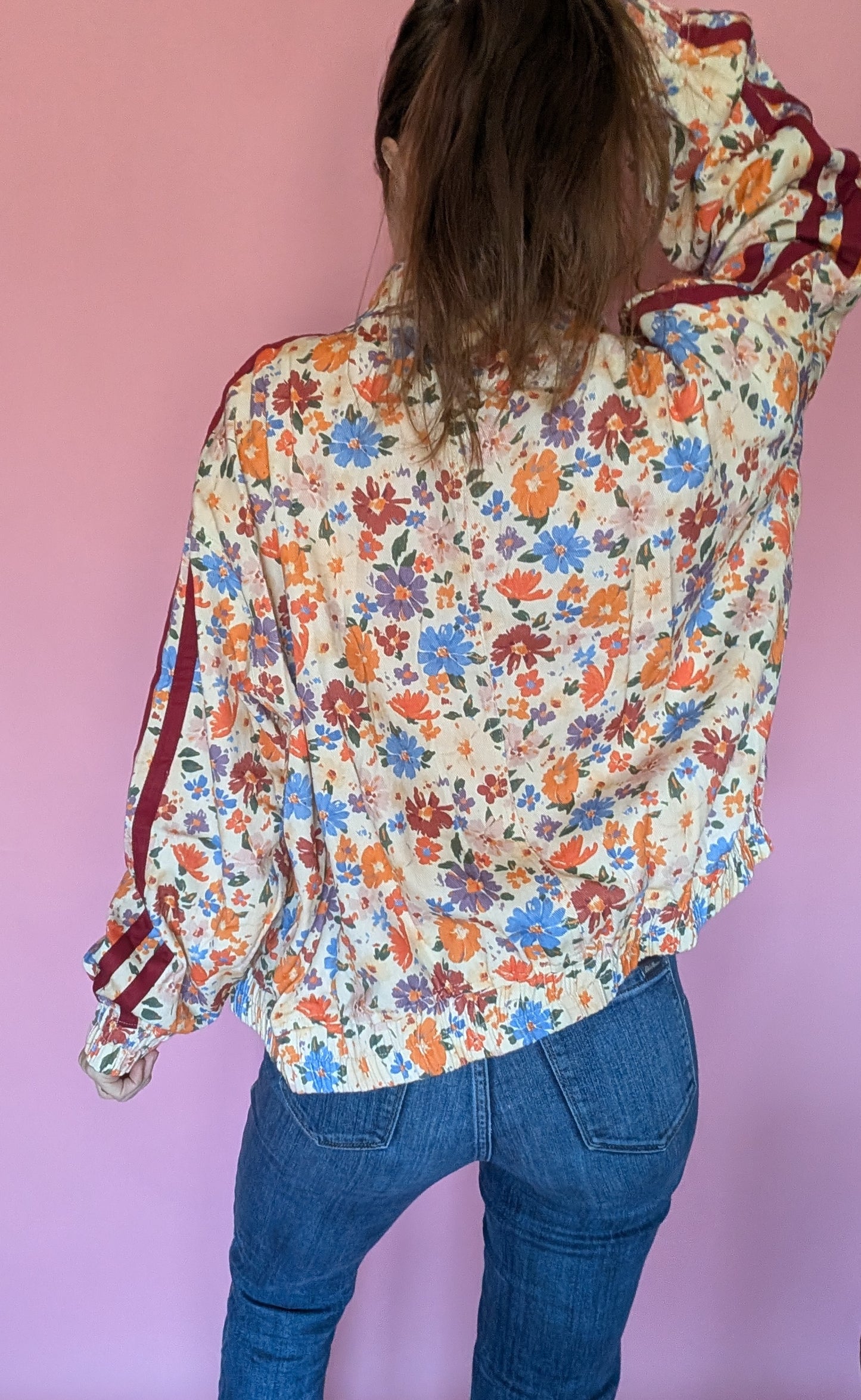 The Floral Varsity Zip