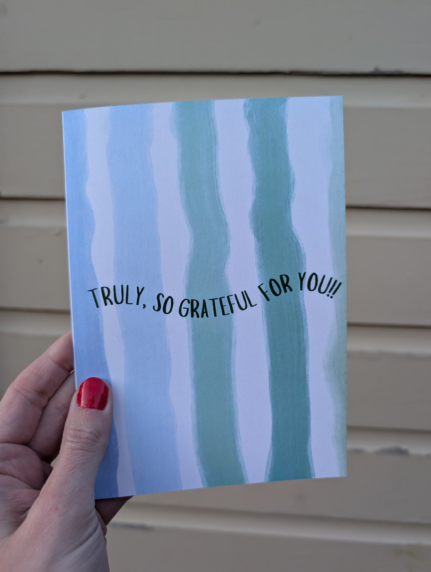 Grateful Waves - Greeting Card