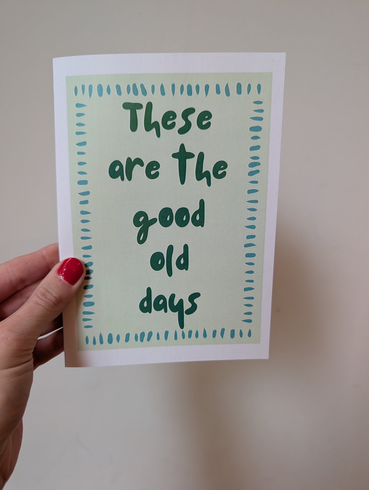 Good Old Days - Greeting Card