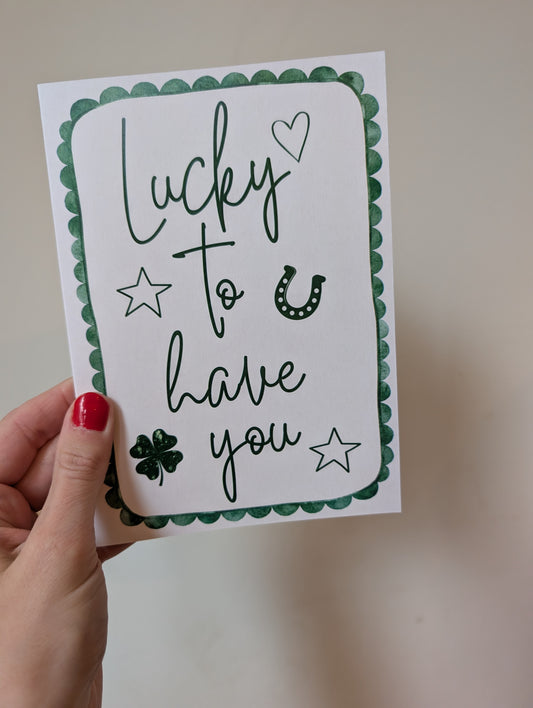 Lucky Clover - Greeting Card
