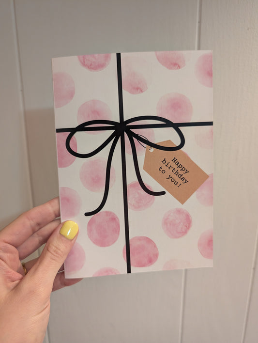 Birthday Polka Dot - Greeting Card