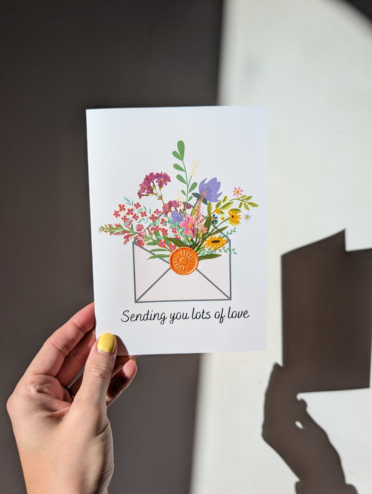 Wildflower Wax Seal  - Greeting Card