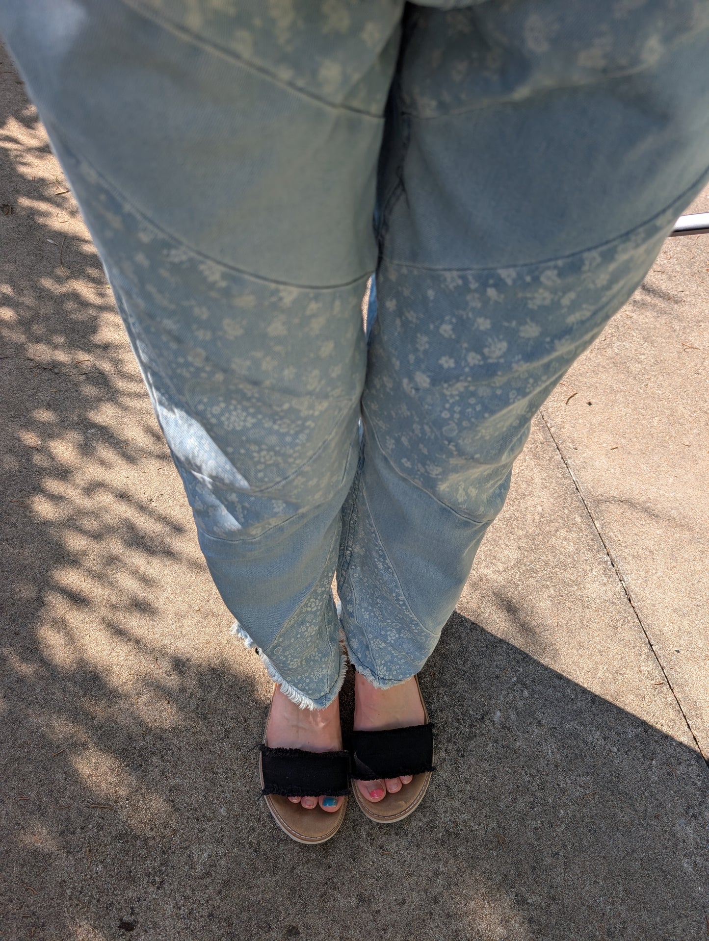 The Meadow Patchwork Cropped Jeans