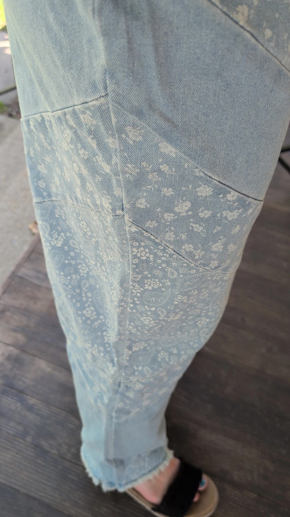 The Meadow Patchwork Cropped Jeans