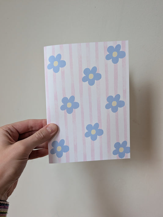 Daisy Striped - Greeting Card