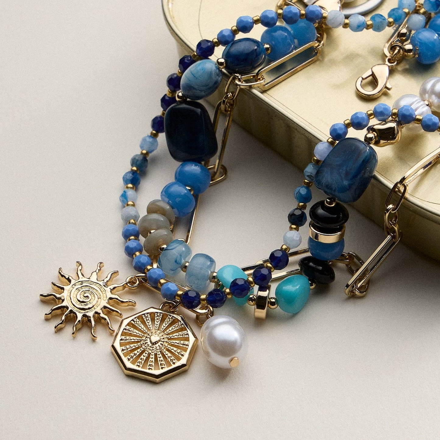 The Radiant Layered Charm Necklace - RESTOCK