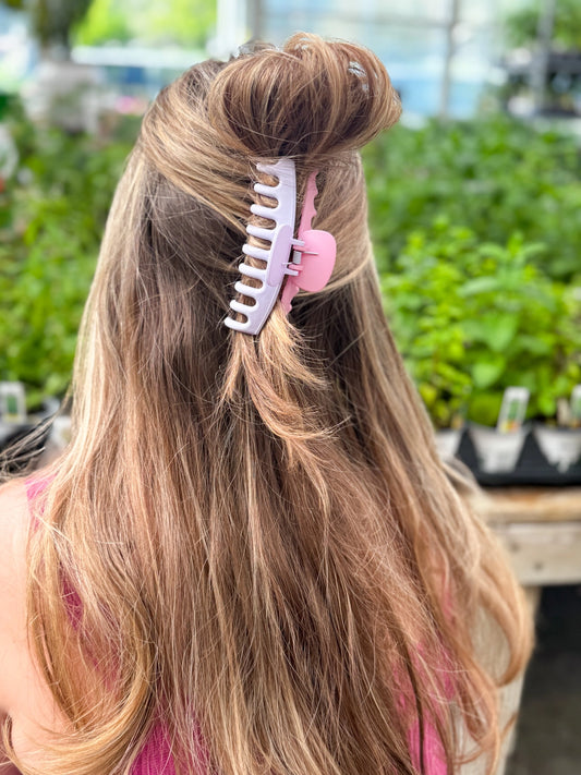 Pink and Purple Claw Clip