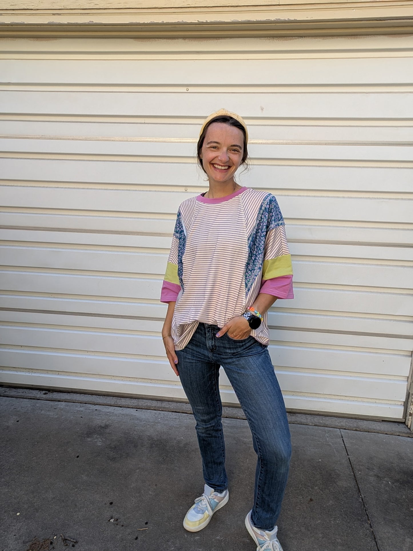 The Dopamine Patchwork Top