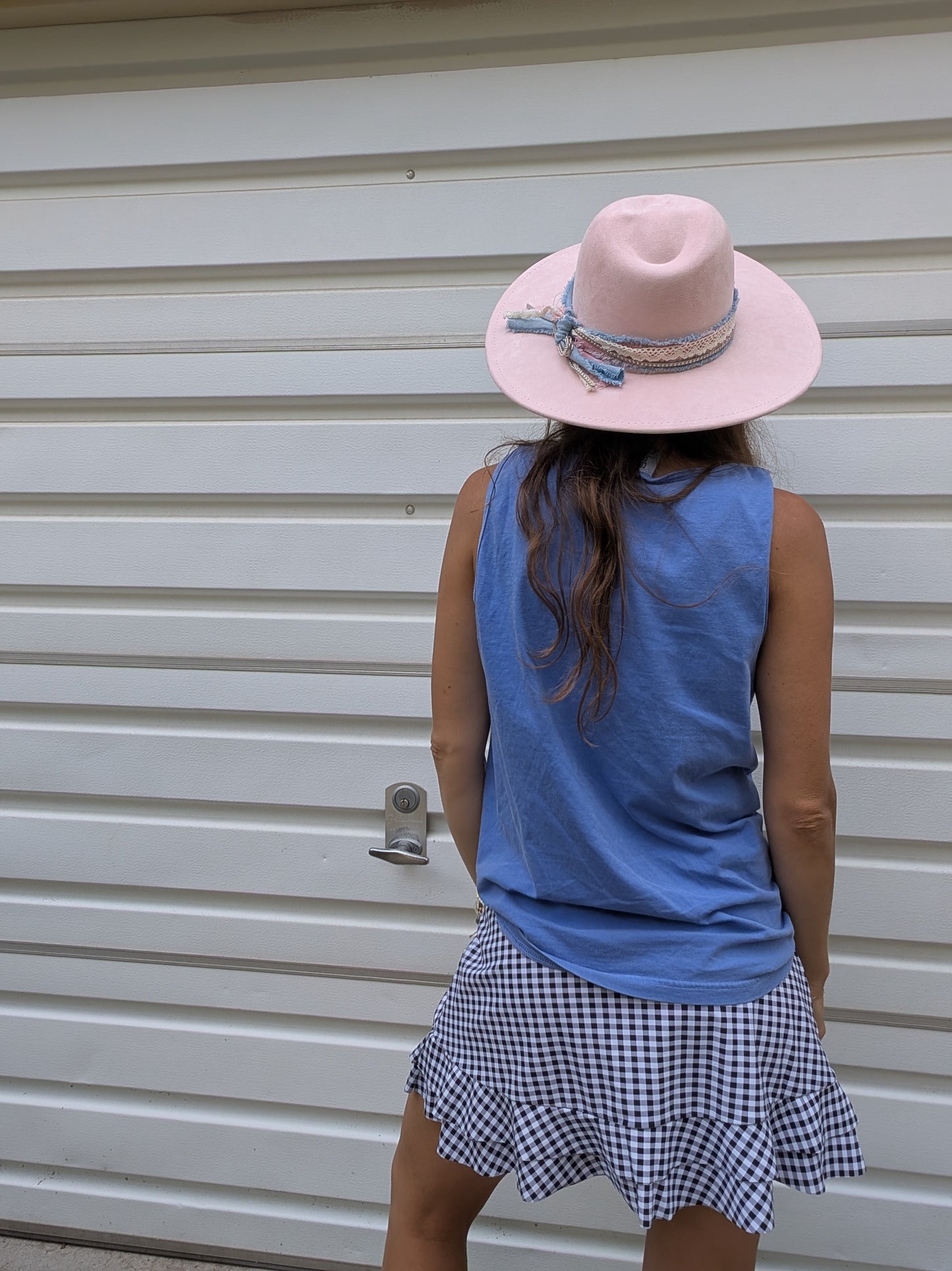 Find the Sun - Imperfectly Perfect Wide-Brim Fedora – Blush Pink