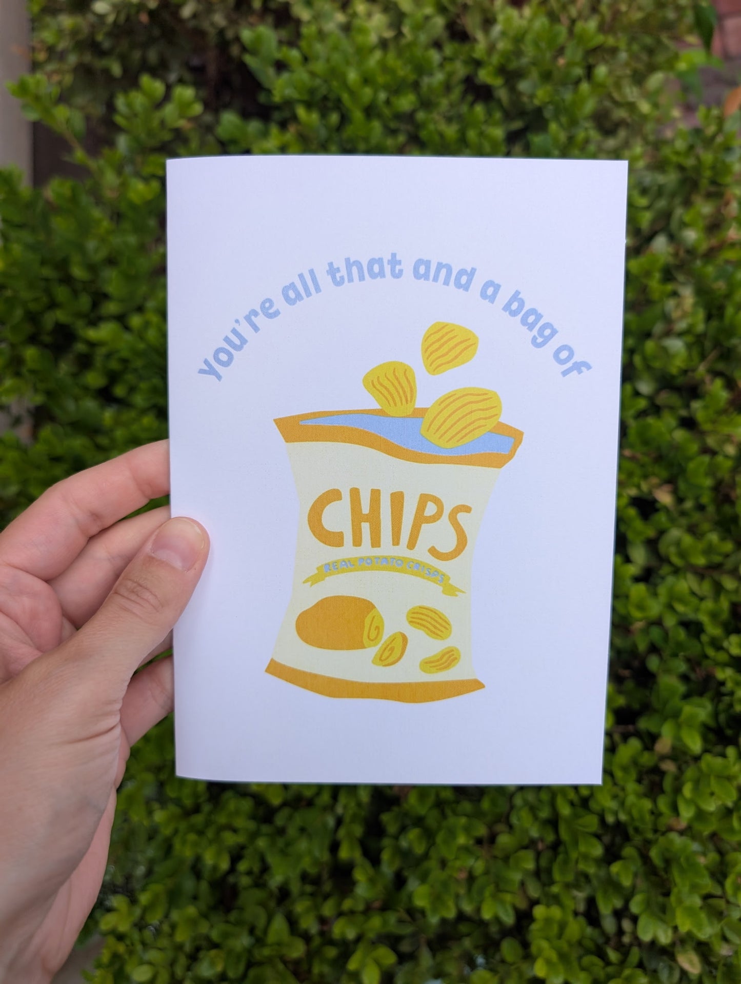 You're All That and a Bag of Chips - Greeting Card