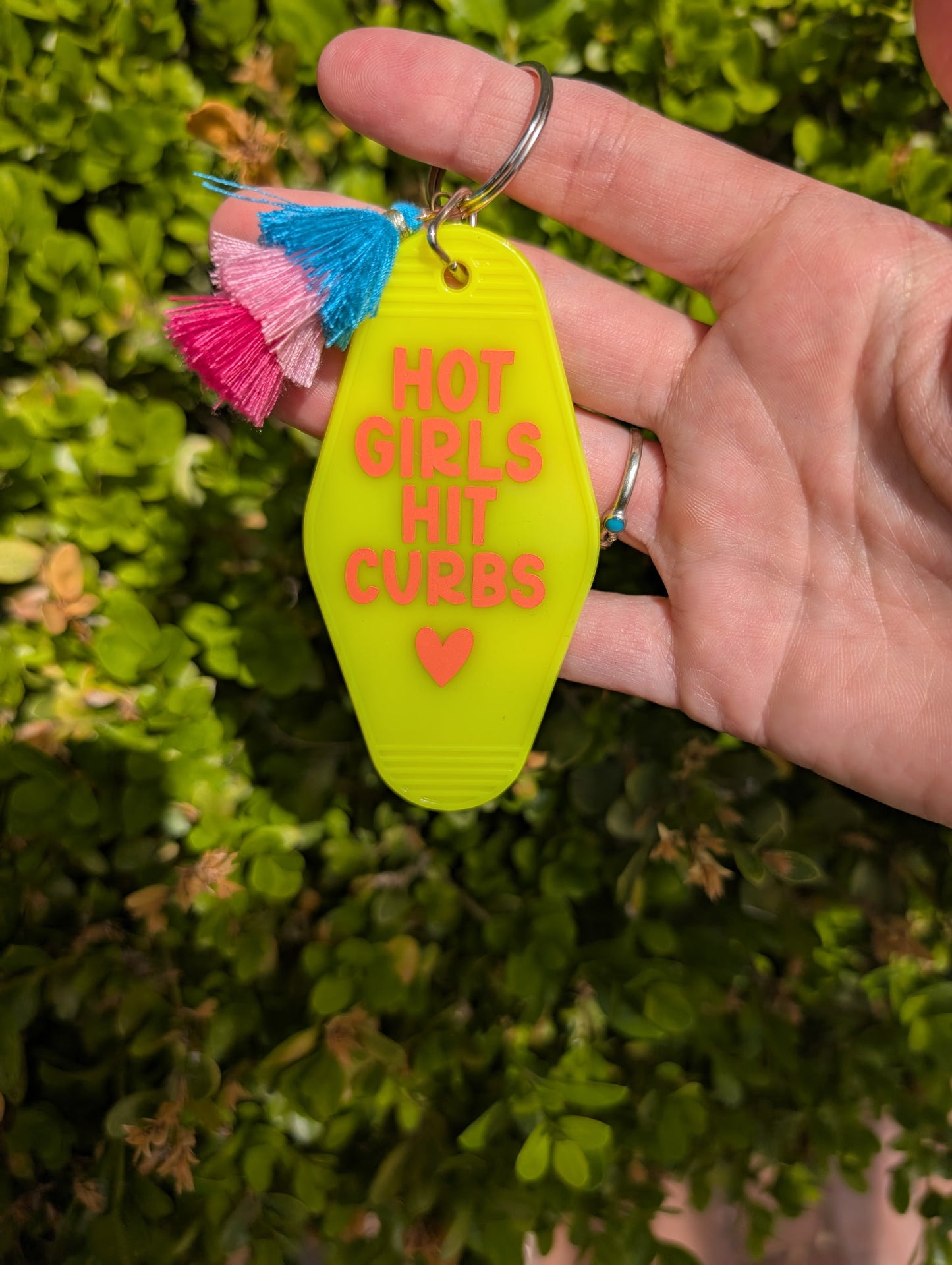Hot Girls Hit Curbs - Keychain