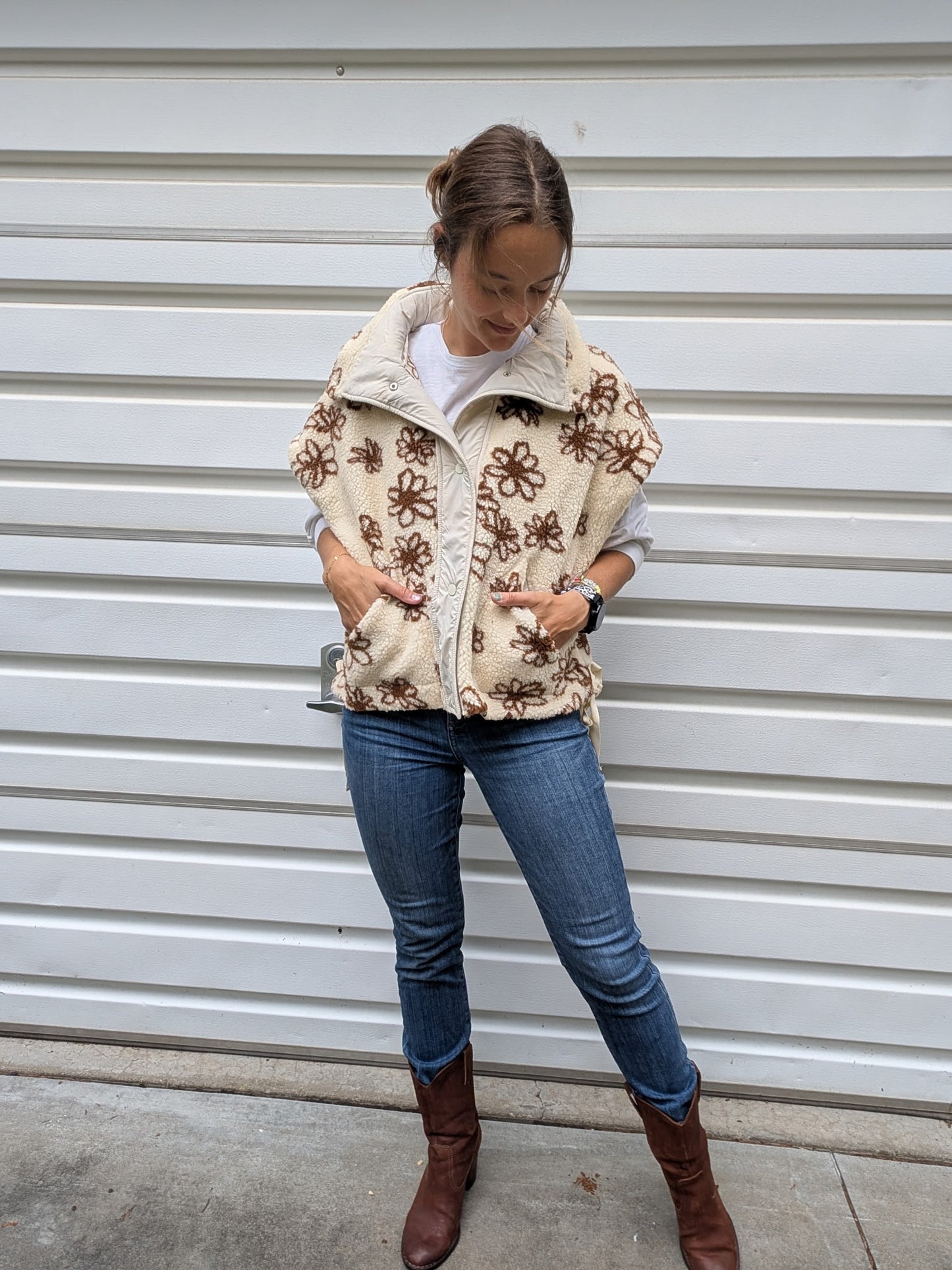 Flower Power Sherpa Vest