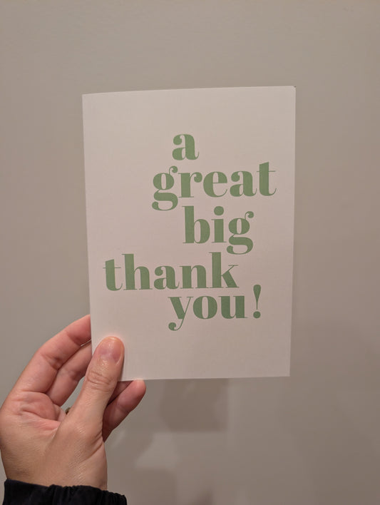 A Great Big Thank You - Greeting Card