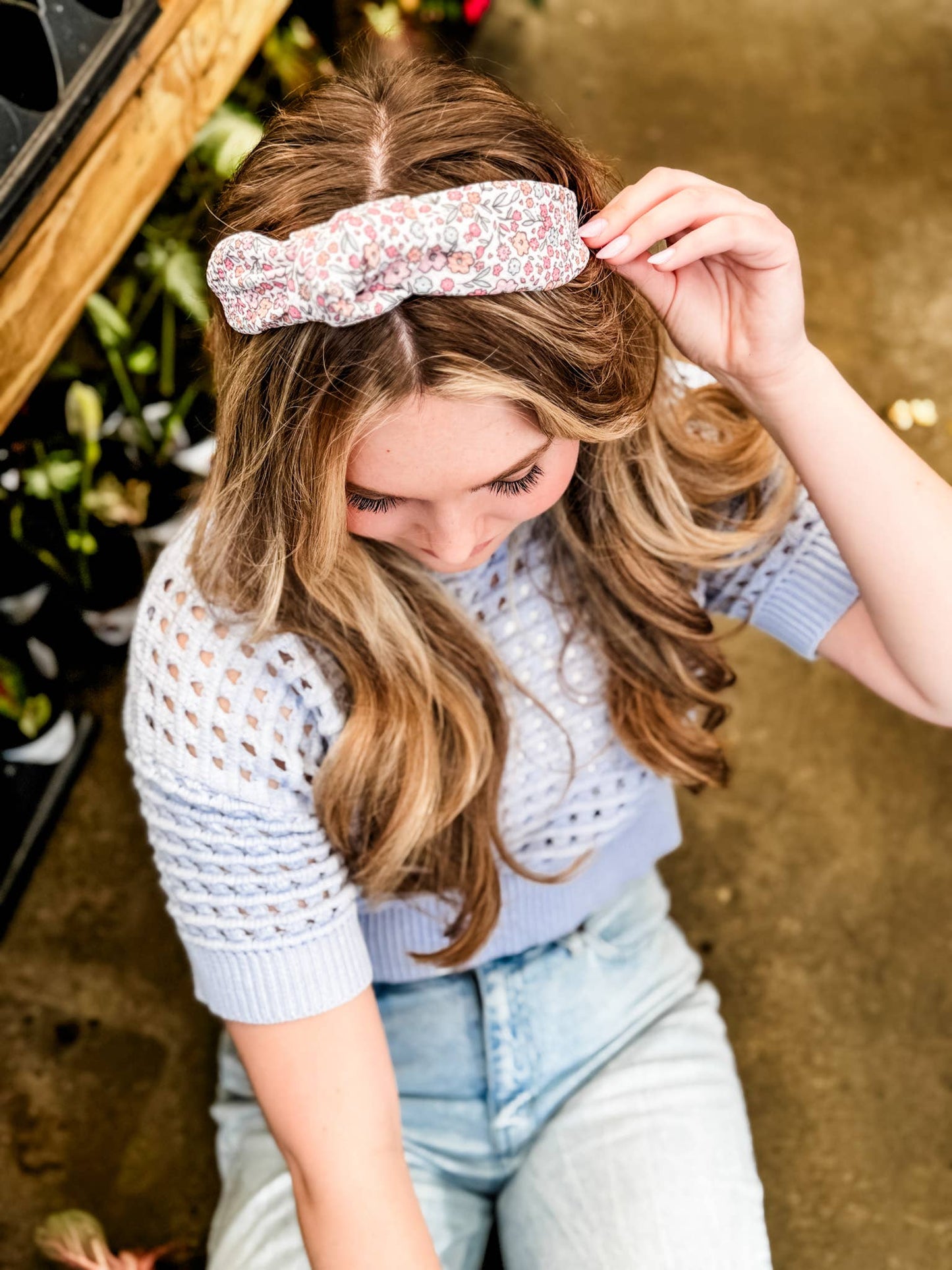 Snuck Through The Garden Structured Headband