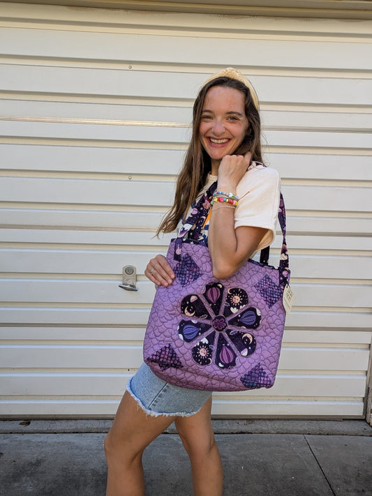 The Deep Sea Dreamer Hand-Quilted Tote Large